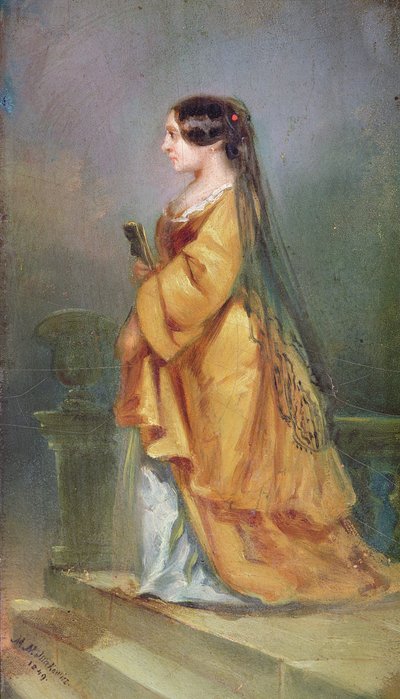 Portrait of George Sand, 1849 by M.N. Makowicz